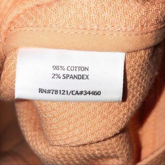 Eileen Fisher Peach Button Up Jacket - Picture 6 of 8